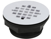 Oatey 42077 Shower Drain, ABS, Black, For: 2 in SCH 40 DWV Pipes